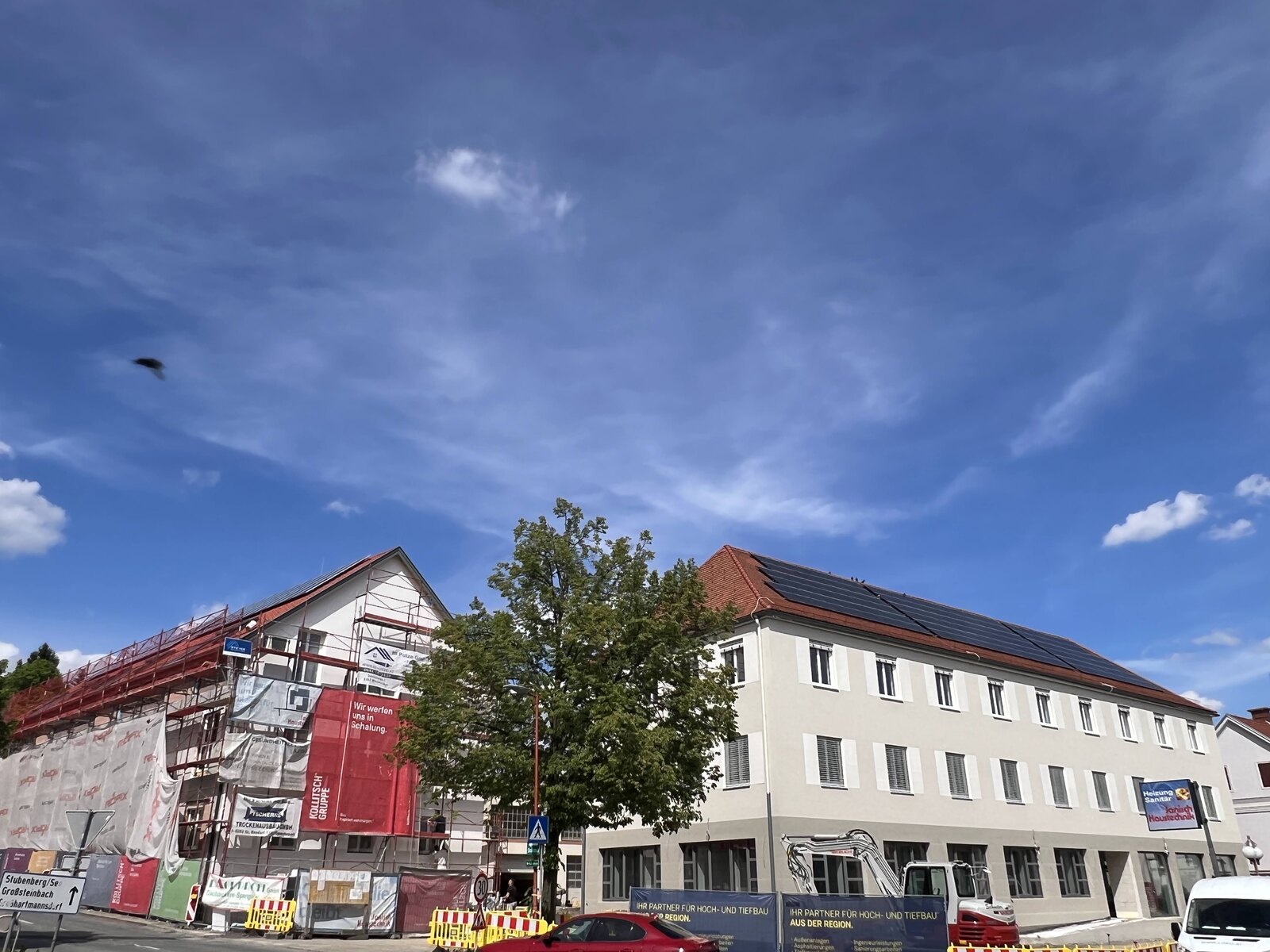 Fassade des Gesundheitszentrums Ilz 150 im Ausbau