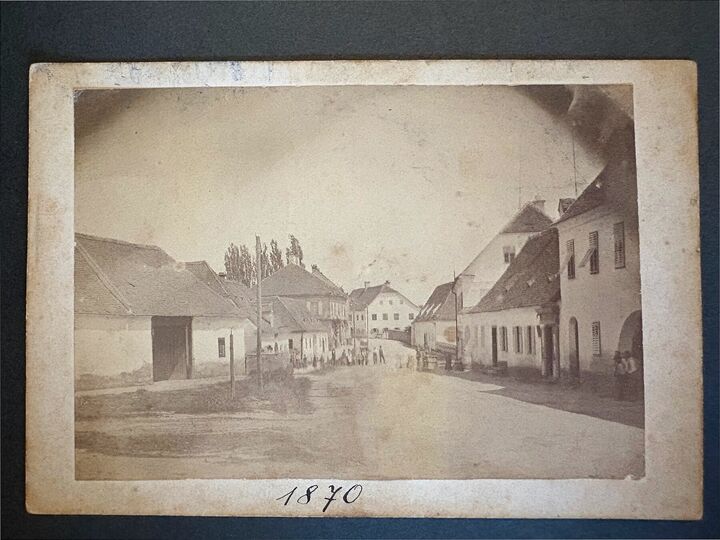 Historische Aufnahme: Historische Straßenansicht von Ilz
