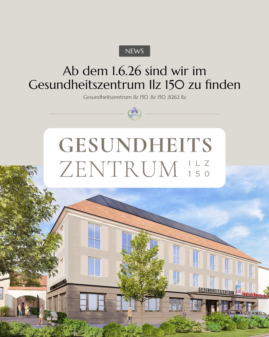 Ab dem 01.06.2026 finden Sie uns im neuen Gesundheitszentrum Ilz 150. Dort entstehen neue Möglichkeiten für eine noch bessere Zusammenarbeit verschiedener Gesundheitsberufe und eine optimale Betreuung unserer Klientinnen und Klienten. Bei CARIS stehen weiterhin die Menschen im Mittelpunkt. ✨ Pflege mit Herz ✨ Individuelle Betreuung zu Hause ✨ Persönliche Beratung und Begleitung ✨ 24 Stunden Betreuung und Pflegekompetenz aus einer Hand Wir freuen uns darauf, Sie ab Juni 2026 an unserem neuen Standort willkommen zu heißen und gemeinsam den nächsten Schritt in Richtung moderner Gesundheitsversorgung zu gehen. 📍 Gesundheitszentrum Ilz 150 📅 Ab 01.06.2026